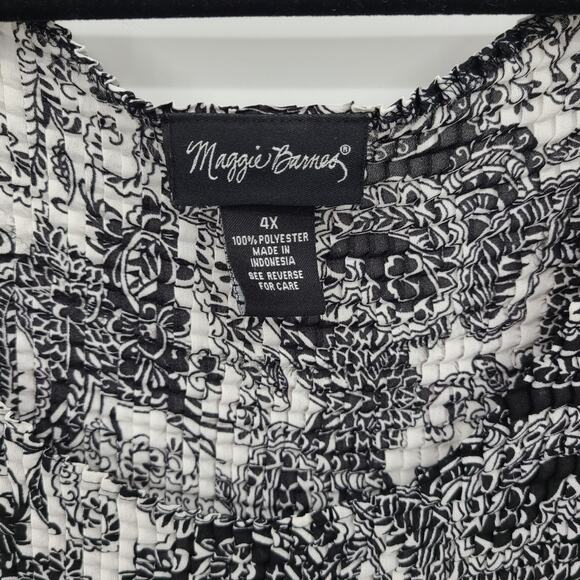 MAGGIE BARNES WOMEN'S Paisley TANK TOP SLEEVELESS BLOUSE SIZE 4X Business Career - Picture 3 of 8